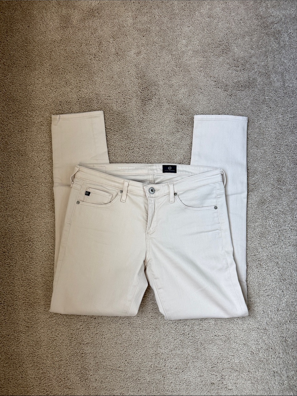 AG The Stevie Ankle Tan Pants